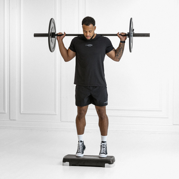 Barbell Standing Calf Raise - Exercise Guide | Motra
