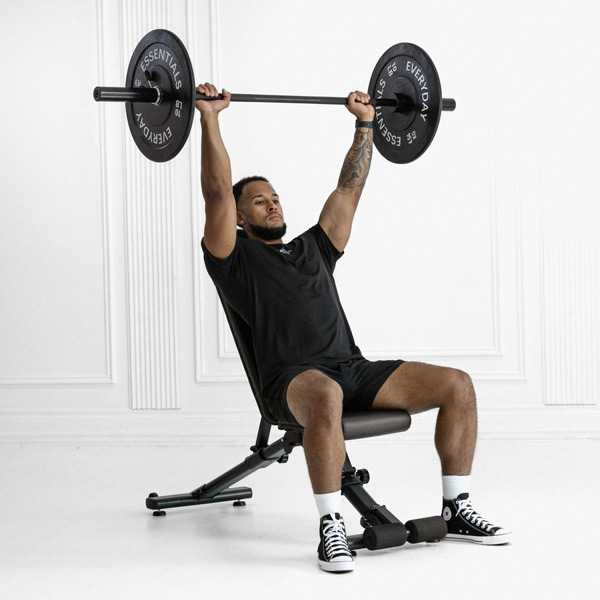 Barbell Seated Shoulder Press - Exercise Guide | Motra