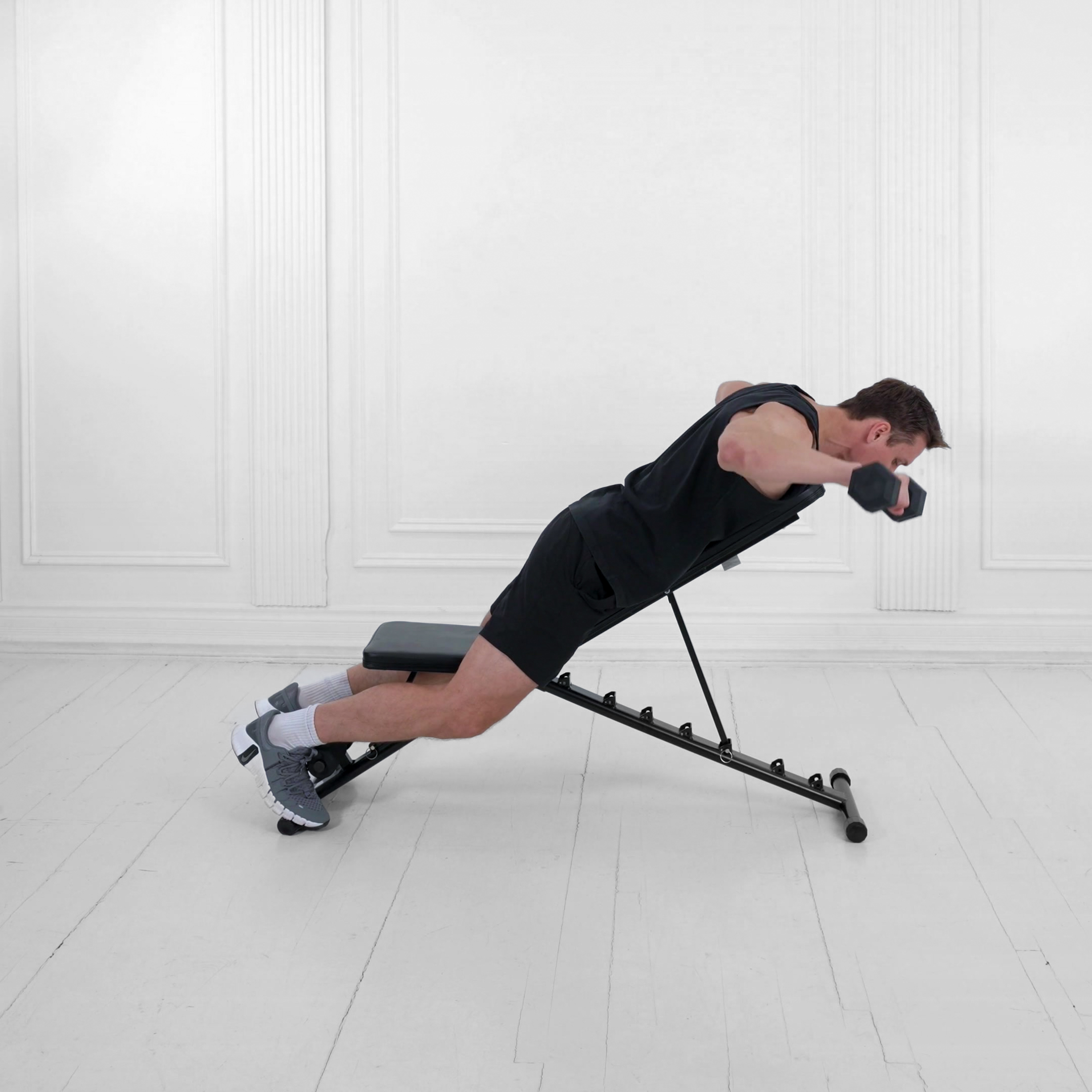 Dumbbell Prone Y Raise Exercise Guide Motra